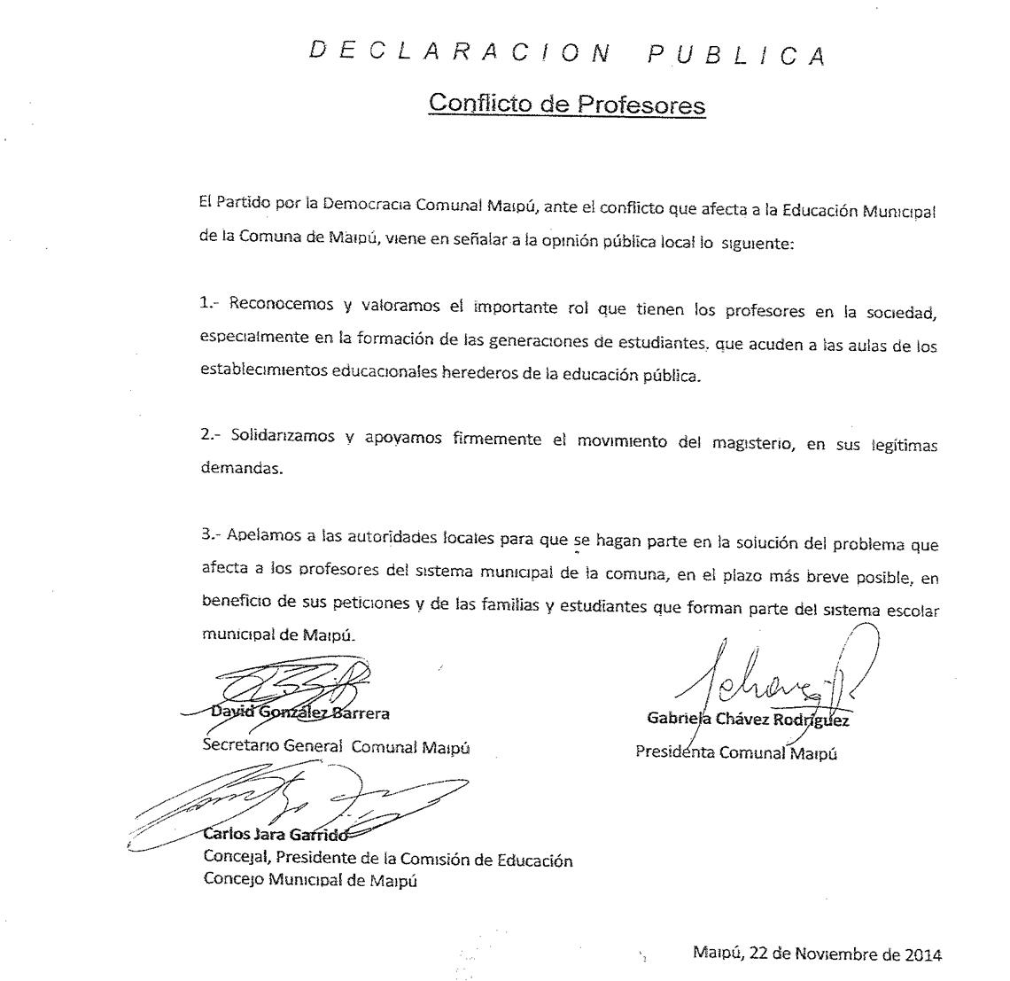 declaracion