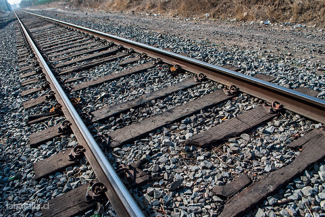 El presente estado de las vías del tren. 