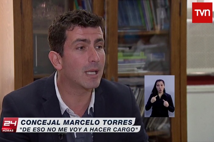 El concejal Marcelo Torres (RN).