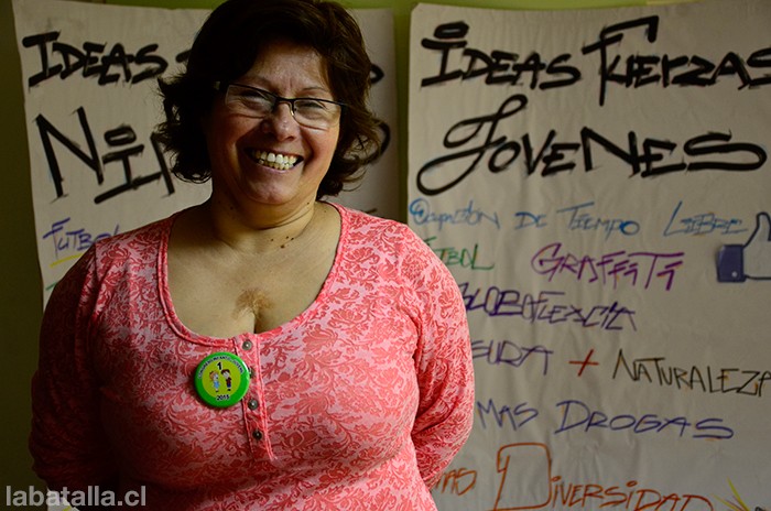 Sonia Rubio, presidenta de la junta de vecinos y del consejo vecinal de desarrollo Valle Esperanza 1.