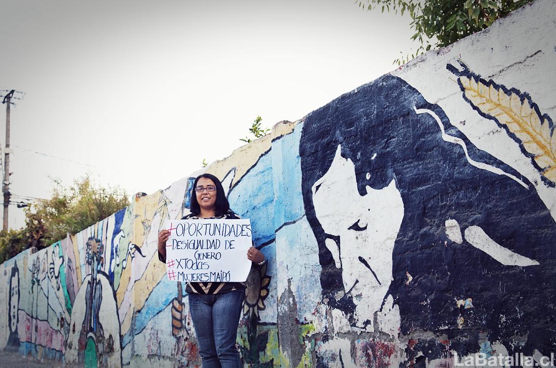 Karen Baeza, Secretaria de Masas del Partido Comunista de Maipú.