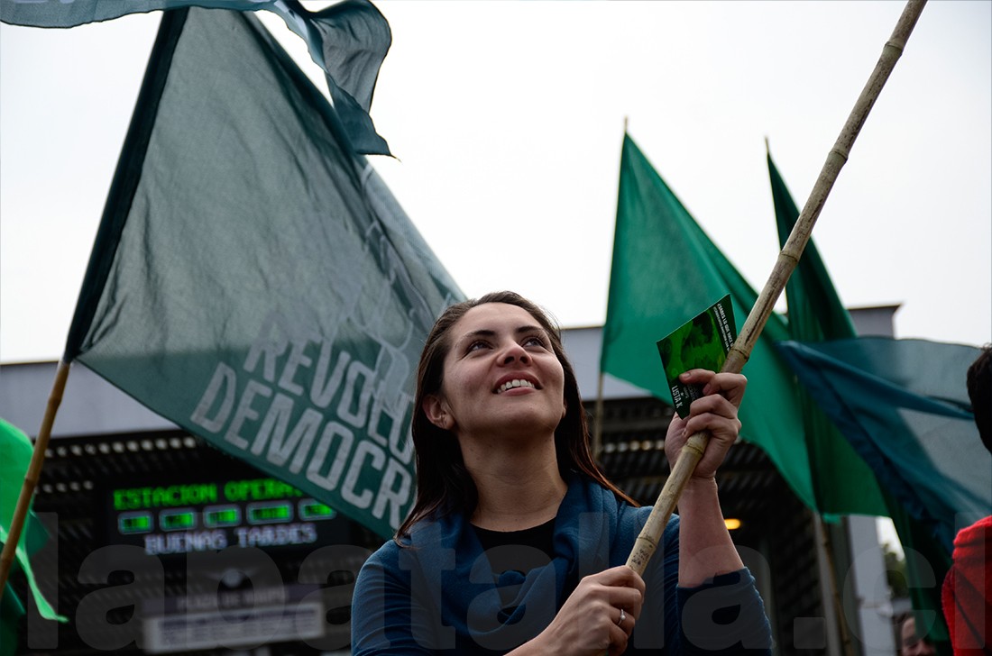Francisca Sandoval, candidata a concejala de Maippú por Revoluci`´on Democrática.