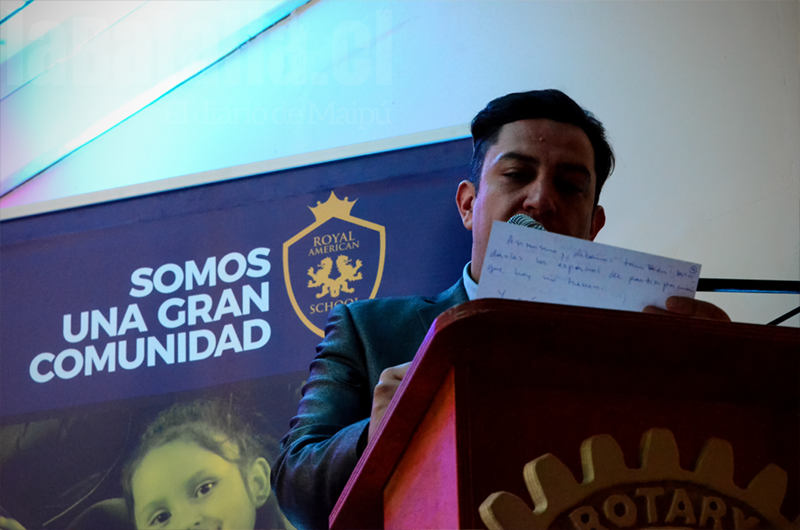 El sostenedor del Royal American School, Claudio González, es el nuevo secretario del Rotary Club Los Cerrillos.