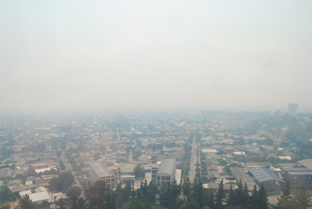 José Manuel Borgoño (izq) y Coronoel Ramón Freire (der), en la esq. sup der, Hospital El Carmen