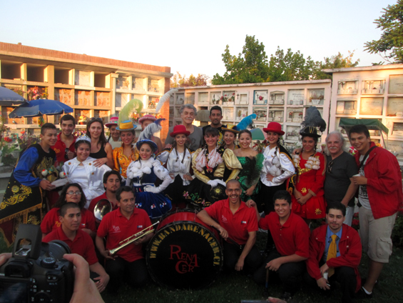 Junto a "Los jaivas".