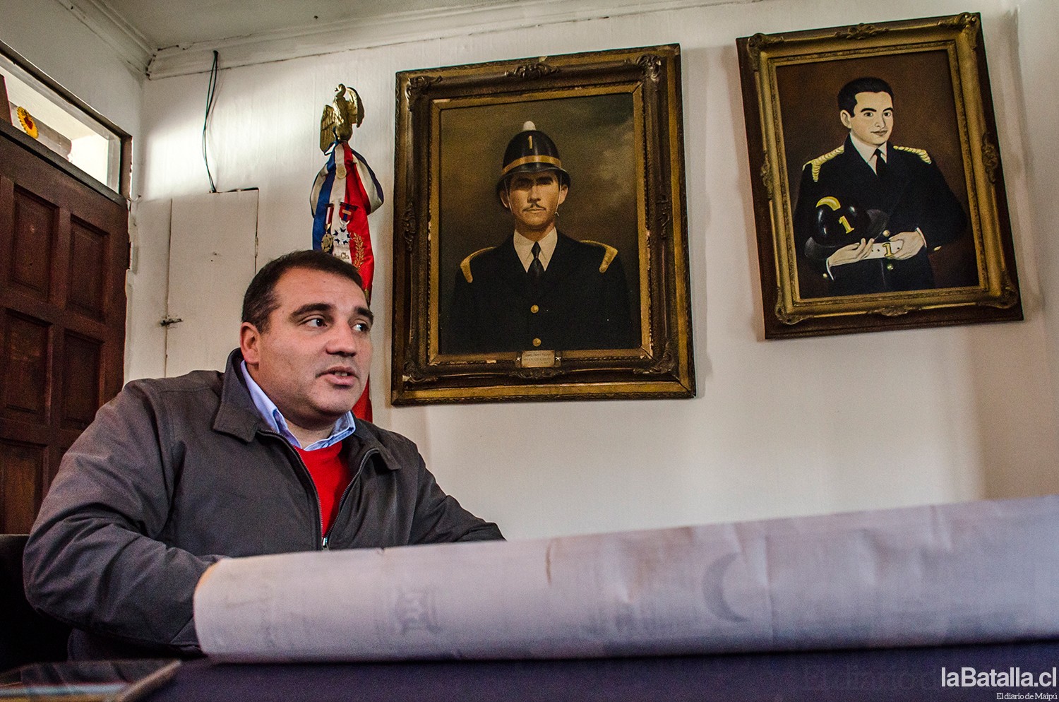Pablo Braun, director de la primera compañía de bomberos de Maipú.