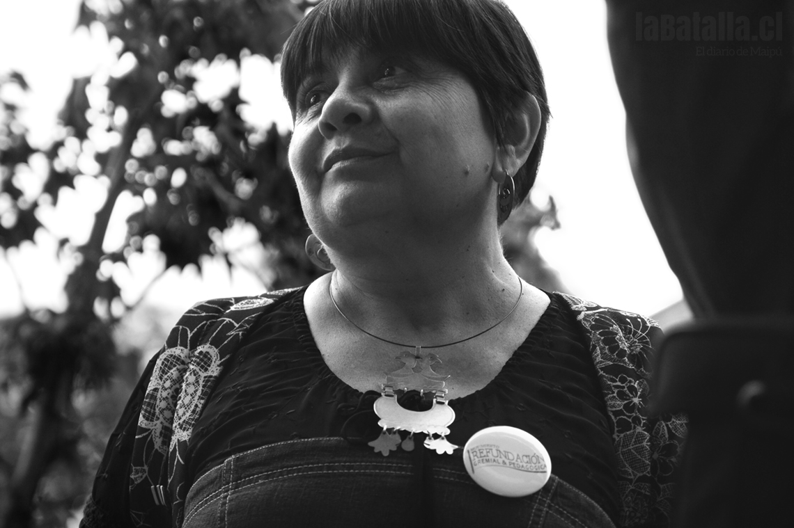 La profesora Luisa Gutiérrez.